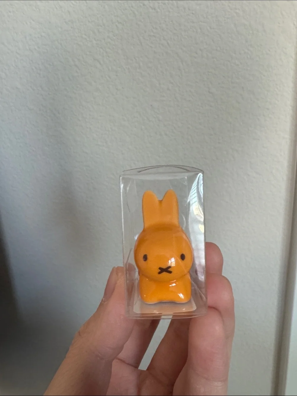 Miffy Japan Orange Ceramic Bunny Figurine for Small Pets Decor - 1pc